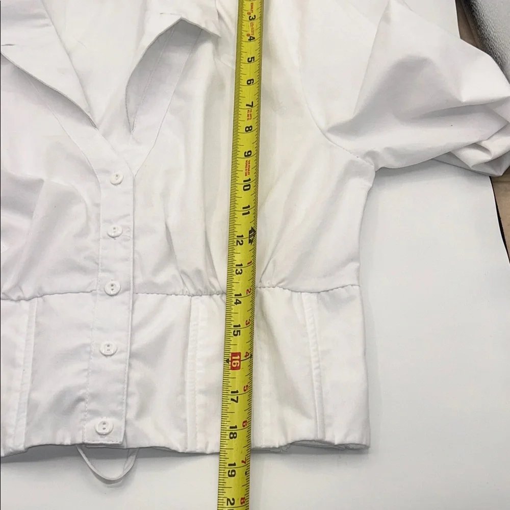 J for Justify Crisp White Button-Down Shirt - Picture 12 of 13